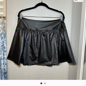 Aerie Black Skater Skirt